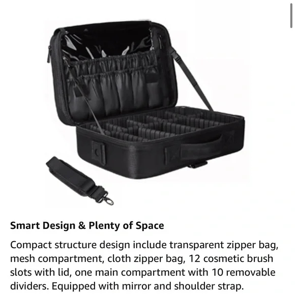 ‼️SOLD‼️Relavel Travel Makeup Train Case 13.8” Large - Picture 8 of 15